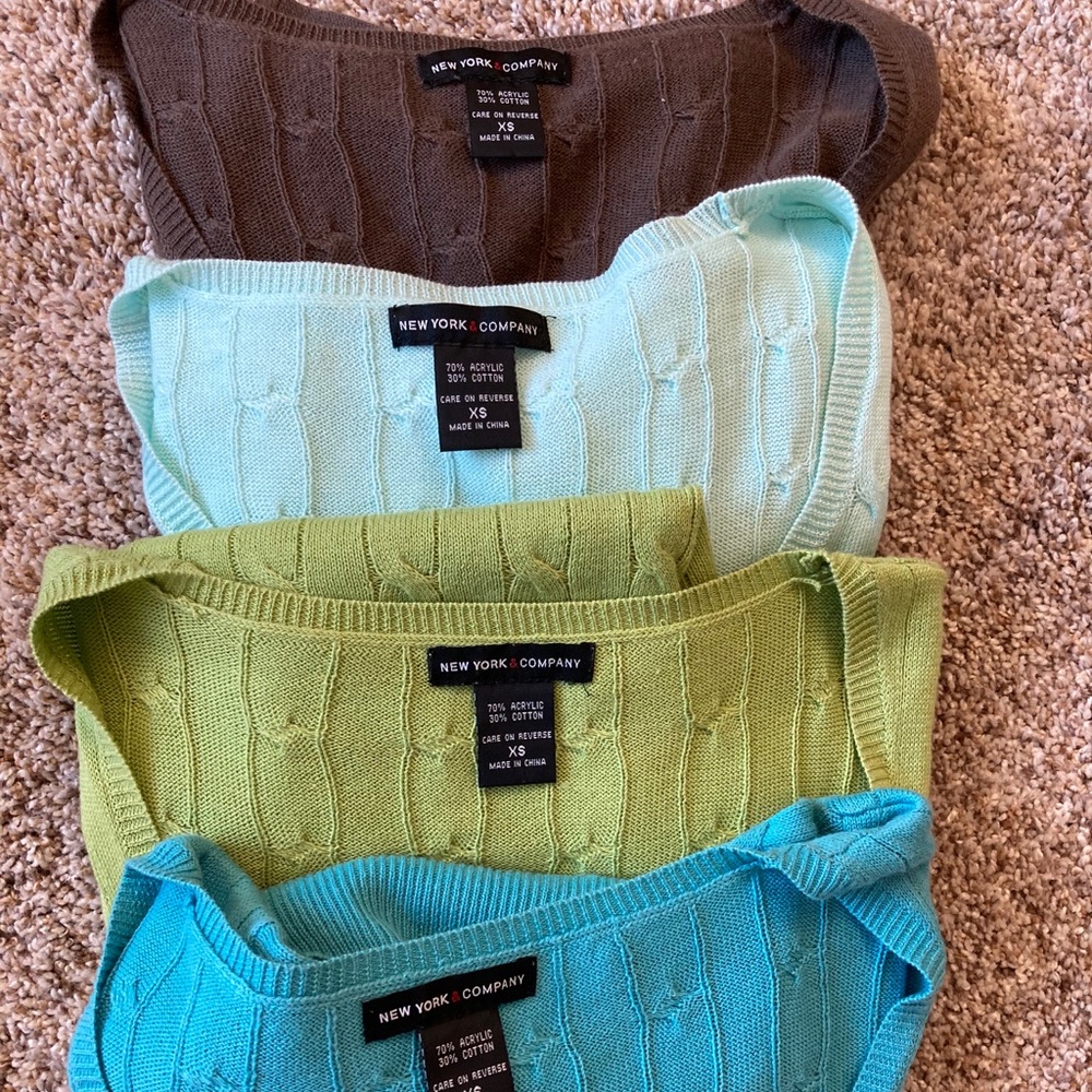 Four New York & Company Shirts